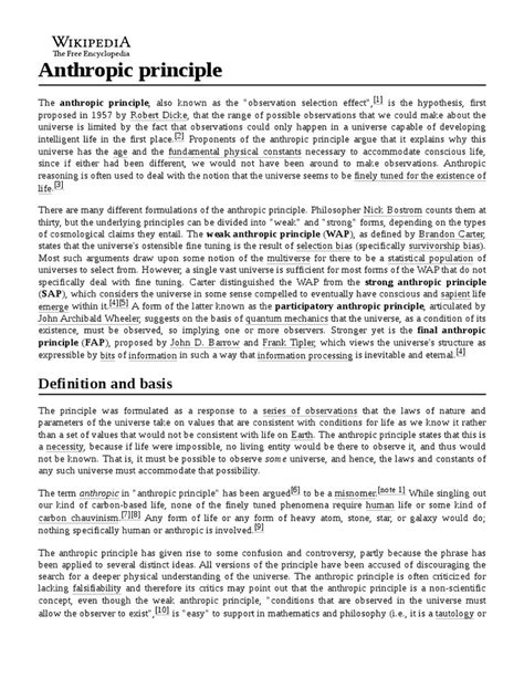 Anthropic Principle Examples 的图像结果