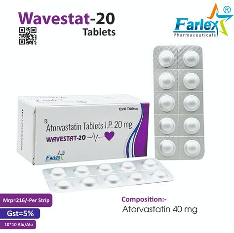 WAVESTAT-20 | Atorvastatin Calcium eq to Atorvastatin 20mg Tablet PCD ...