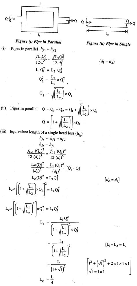 Fluid Flow through Pipes in series and parallel - with Solved Example ...