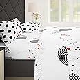 Story@Home Metro Collection 186 TC Cotton Bedsheet for Double Bed with ...