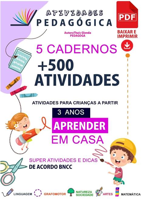 Atividades Infantil 3 para Imprimir (3 anos): Atividades Pedagógica ...