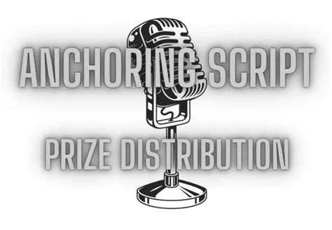 Image result for Prize Distribution Anchoring Script