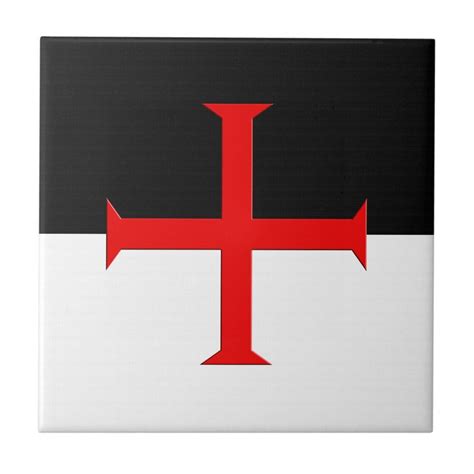 Medieval Knights Templar Cross Flag Tile | Medieval knight, Knights templar, Cross flag