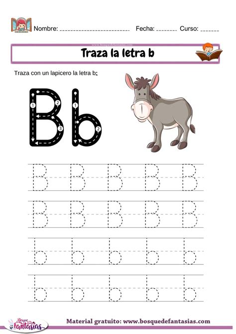 Palabras con la letra B : Actividades y ejemplos para niños