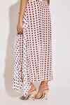 Buy White Crepe Sweetheart Neck Tiered Disco Print Maxi Dress For Women ...