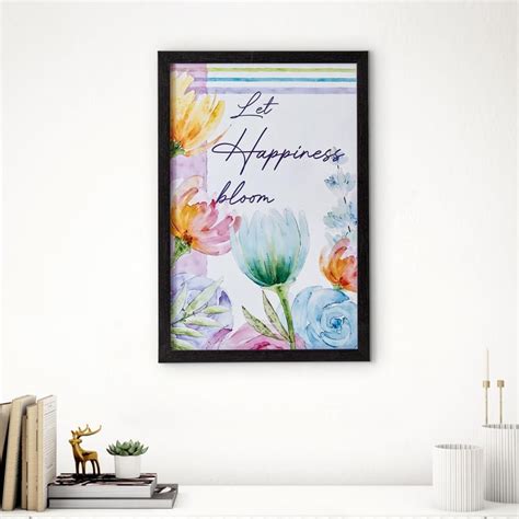Buy Spectrum Canvas Happiness Picture Frame - 33x48cm from Home Centre ...