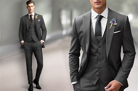 Grey Wedding Suit 的图像结果