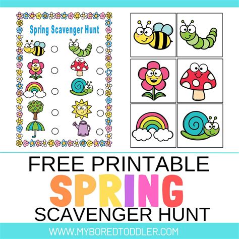Spring Scavenger Hunt Printable - Printable Free Templates