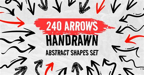 Arrows Handrawn Abstract Shapes Set — Teletype