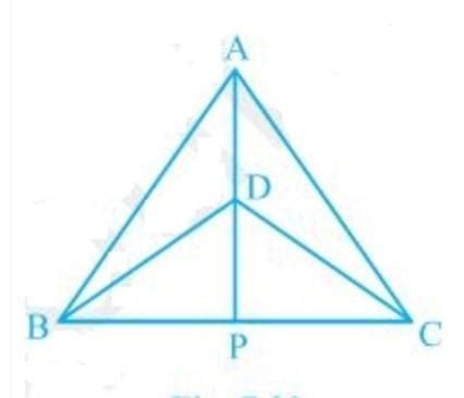 triangle ABC and triangle DBC are two isosceles triangle on the same ...