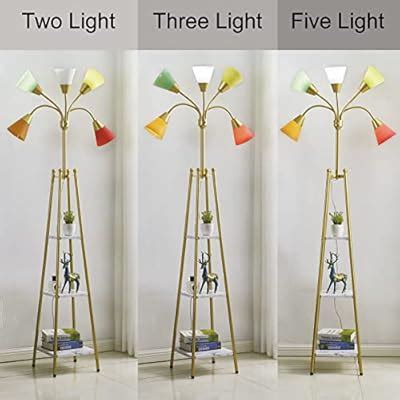 Buy Serteaw LED Floor Lamp, Medusa Multi Head Modern Standing Lamps ...