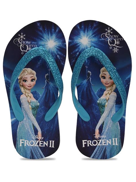 Disney Frozen Kids Girls Blue Flip-Flops by toothless-7UK ( FZPGFF3021 ...