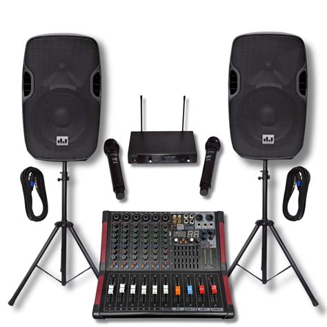 Amazon.com: MUSYSIC Portable PA System with Wireless Microphone and ...
