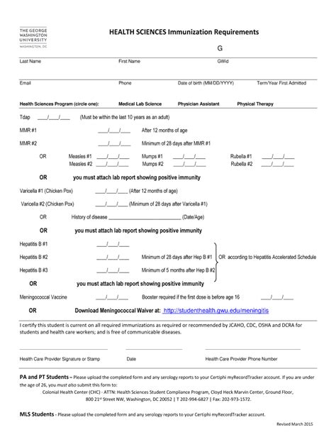 Fillable Online uw-bothell, seattle and tacoma immunity verification ...