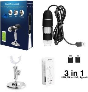 VIBOTON 3 in 1 (USB, Micro Usb , Type-c) USB 2.0 8 LED Digital ...