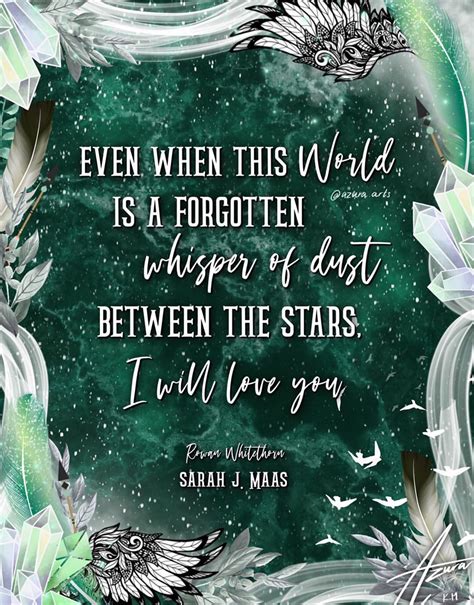 Rowan Whitethorn Quote Booksleeve Throne of Glass Sarah J Maas Bookish ...
