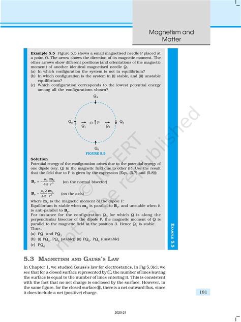 Magnetism And Matter - NCERT Book of Class 12 Physics Part I