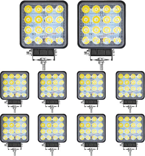 Buy Bright LED Light Pods for Trucks, LED Light Bar, Lightsgogo 4 48W ...