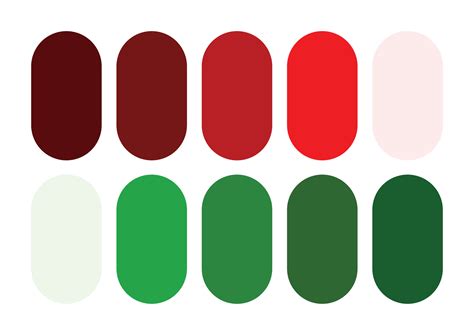 A Dynamic Red and Green Color Palette 41638385 Vector Art at Vecteezy