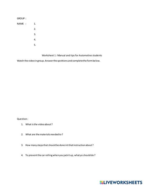 Procedure Worksheet 的图像结果