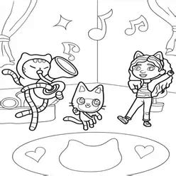 Gabby Cat Coloring Pages PDF - Free Printable Sheets