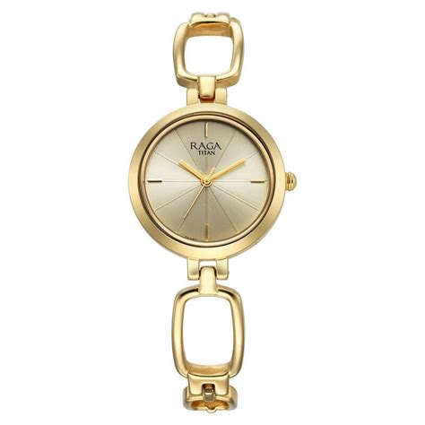 Buy Online Titan Raga Champagne Dial Watch for Women - nu2725ym01 | Titan