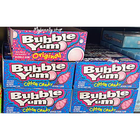 Original & Cotton Candy Bubble Yum Gum 40g 5 Pieces | Shopee Malaysia
