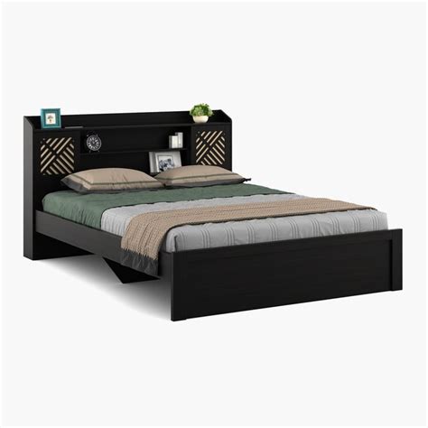 Buy Helios Rhine Cergy King Bed - Brown from Helios by Home Centre at ...