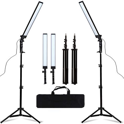 GSKAIWEN 180 LED Light Photography Studio LED Lighting Kit Adjustable Light with Light Stand ...