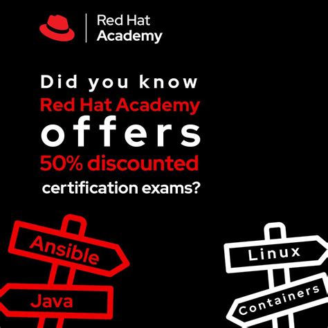 Red Hat Academy offers 50% discounted certification exams to students ...