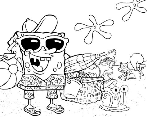 SpongeBob coloring pages - Free coloring pages | WONDER DAY — Coloring ...