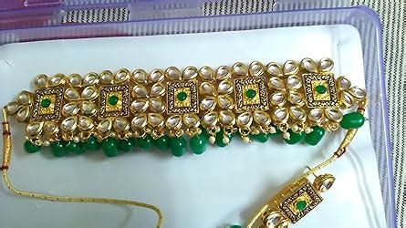 Aashish Imitation Non-precious Metal Gold Plated and Kundan Necklace ...