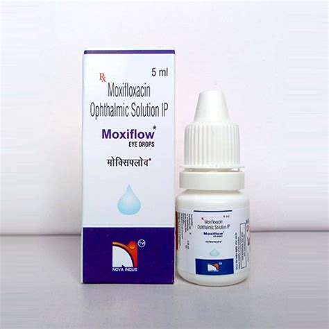 Moxiflow - Mosifloxacin Ophthalmic Solution IP - Nova Indus Pharmaceuticals