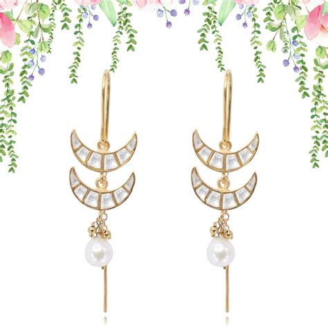 Buy Chaand Bali Silver Sui Dhaga Earring Online – Unniyarcha
