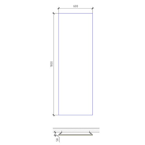 Rahmenlose LED Panel Wolkendecke, 180 x 60cm
