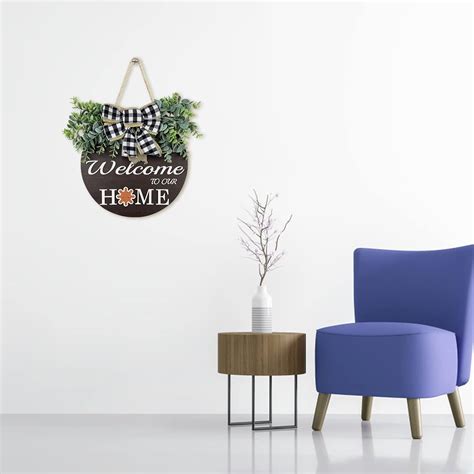 Buy Welcome Sign Front Door, Interchangeable Holiday Icons Wreaths ...