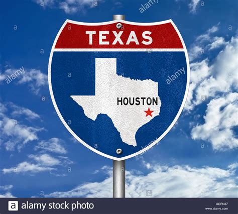 Houston Texas Road Sign Stock Photos & Houston Texas Road Sign Stock ...