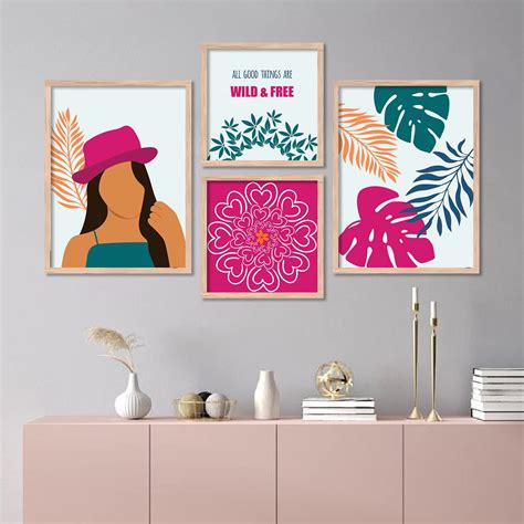 KOTART Modern Art Wall Paintings with Frame for Living Room Decor ...