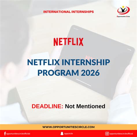 Netflix Internship Program 2026 - Opportunities Circle