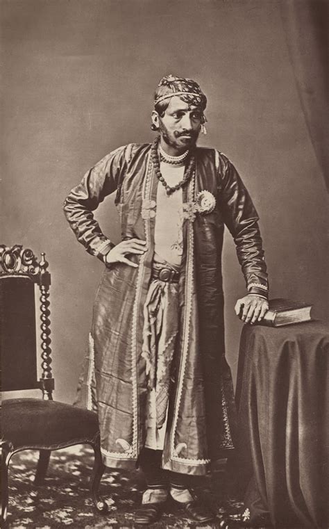 Maharaja of Jaipur Ram Singh II - 1877 - Old Indian Photos