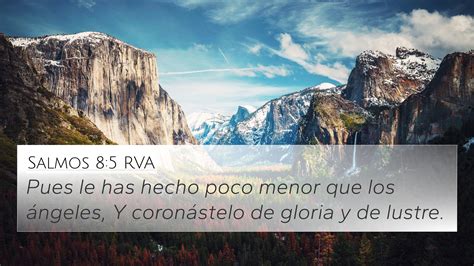 Salmos 8:5 RVA 4K Wallpaper - Pues le has hecho poco menor que los ángeles, Y