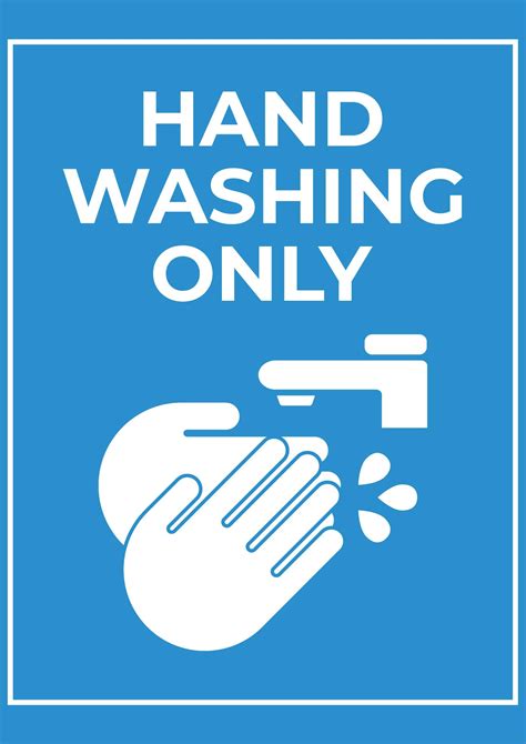 Free Printable Hand Washing Signs Templates [PDF] Childcare, Schools