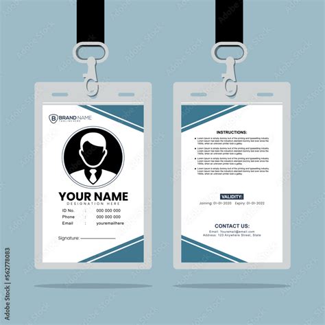 Image result for ID Card Simple