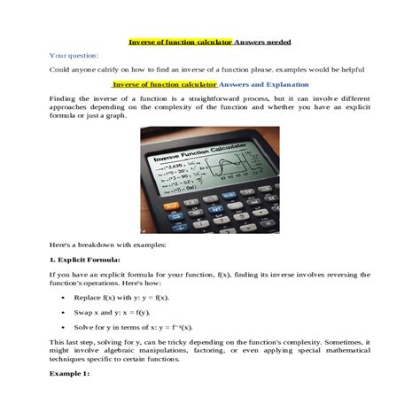 Inverse Function Equation Calculator 的图像结果