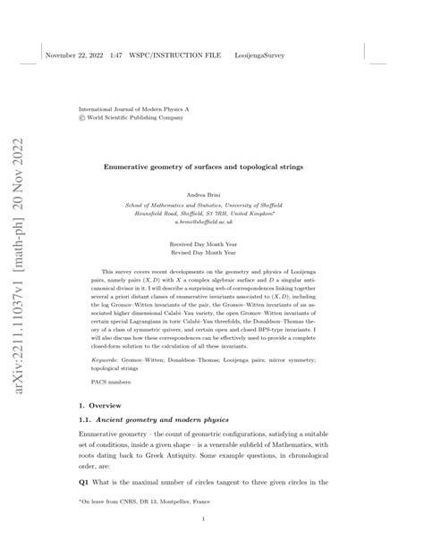 Image result for Enumerative Geometry Examples