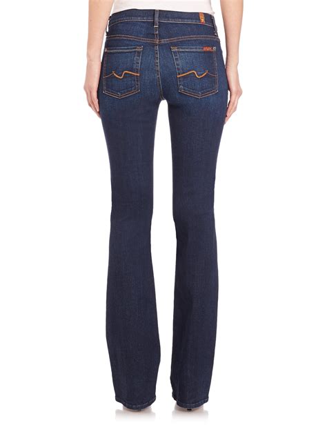 7 For All Mankind Iconic Bootcut Jeans in Blue - Lyst
