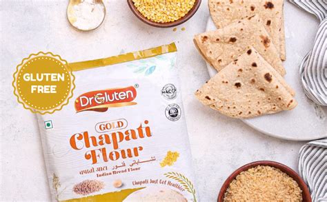 Dr. Gluten Multigrain Gold Gluten-Free Flour Atta 1kg- Tested Gluten ...