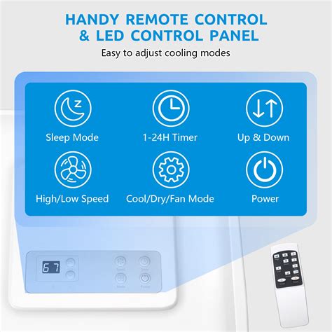 Buy R.W.FLAME 8000BTU Portable Air Conditioner for Room,with ...