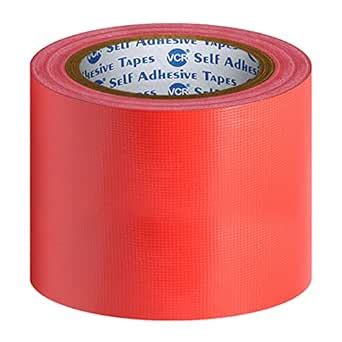 VCR Red Duct Tape - 18 Meters in Length 96mm / 4" Width - 1 Roll Per ...