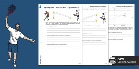 Wimbledon Pythagoras and Trigonometry Worksheet / Worksheet